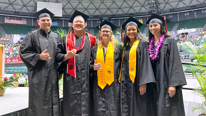 U H West Oahu and Kauai C C graduates