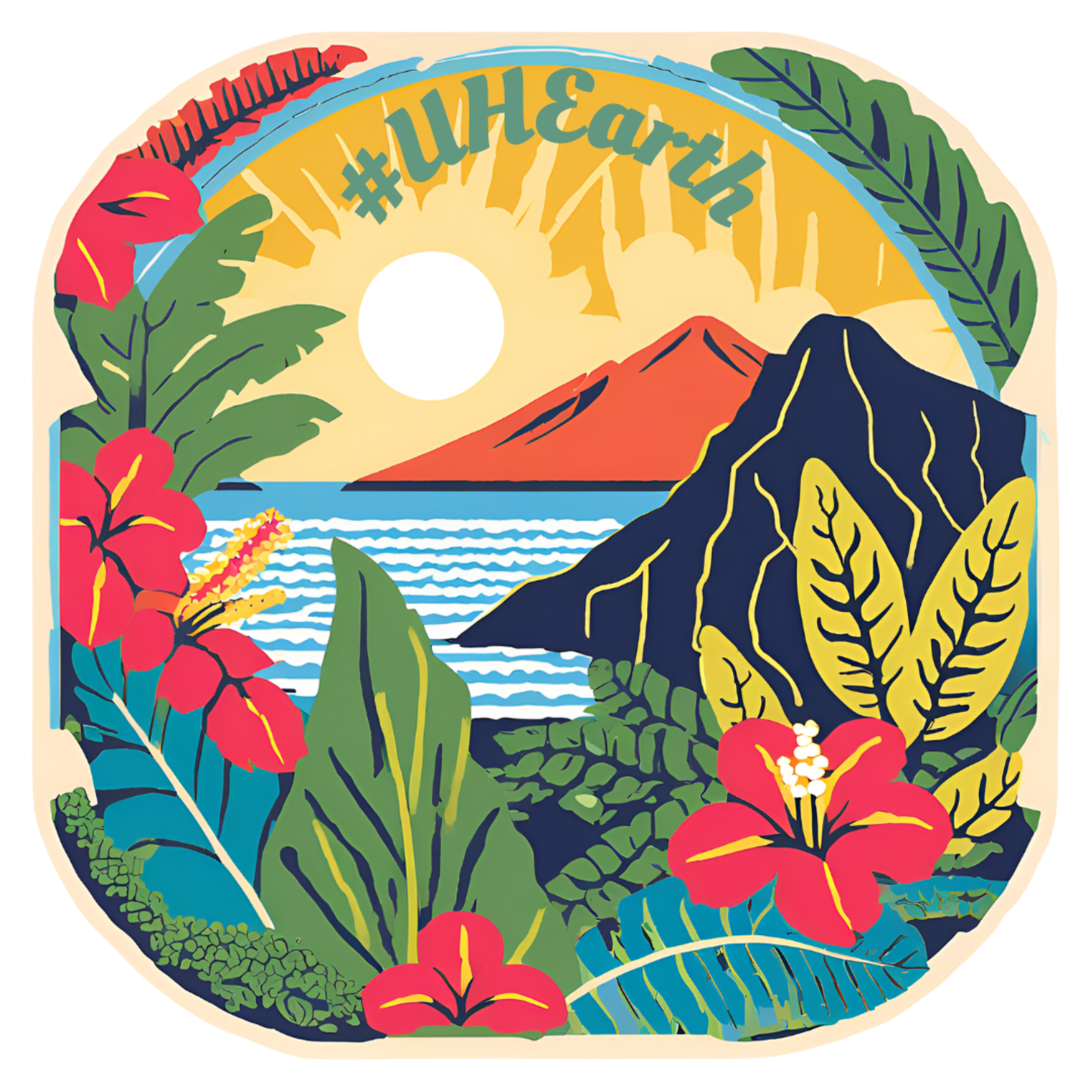 UH Mānoa student’s sticker design celebrates campus sustainability