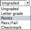 Assignments Tool Grading Options